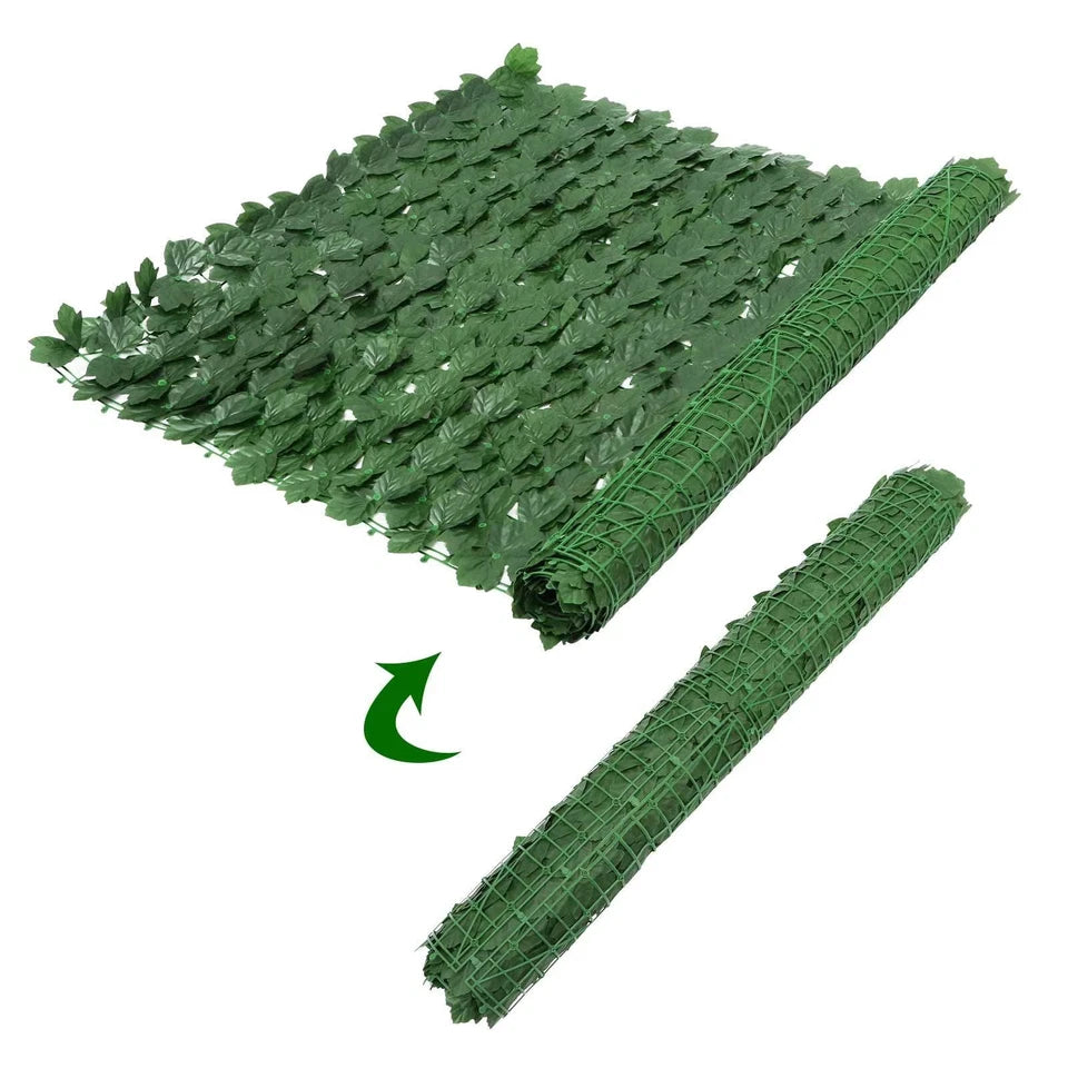 3M Artificial Garden Fence Hedge Ivy Leaf Wall Privacy Balcony Screening Trellis