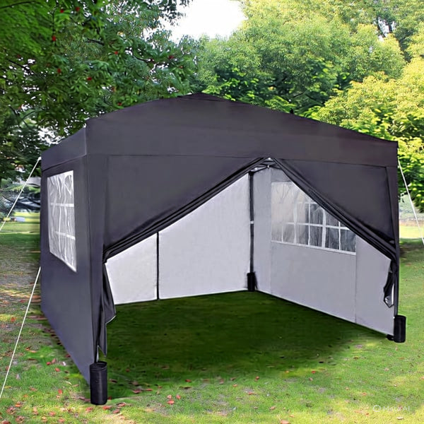 3x3m Pop up Heavy Duty Gazebo With Sides And Weight bags