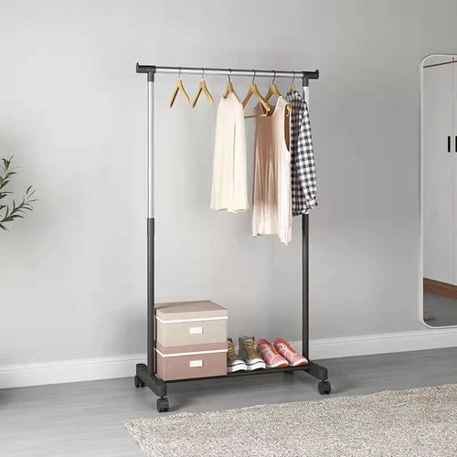 Metal Clothes Rail Storage Garment Shelf Hanging Display Stand Rack