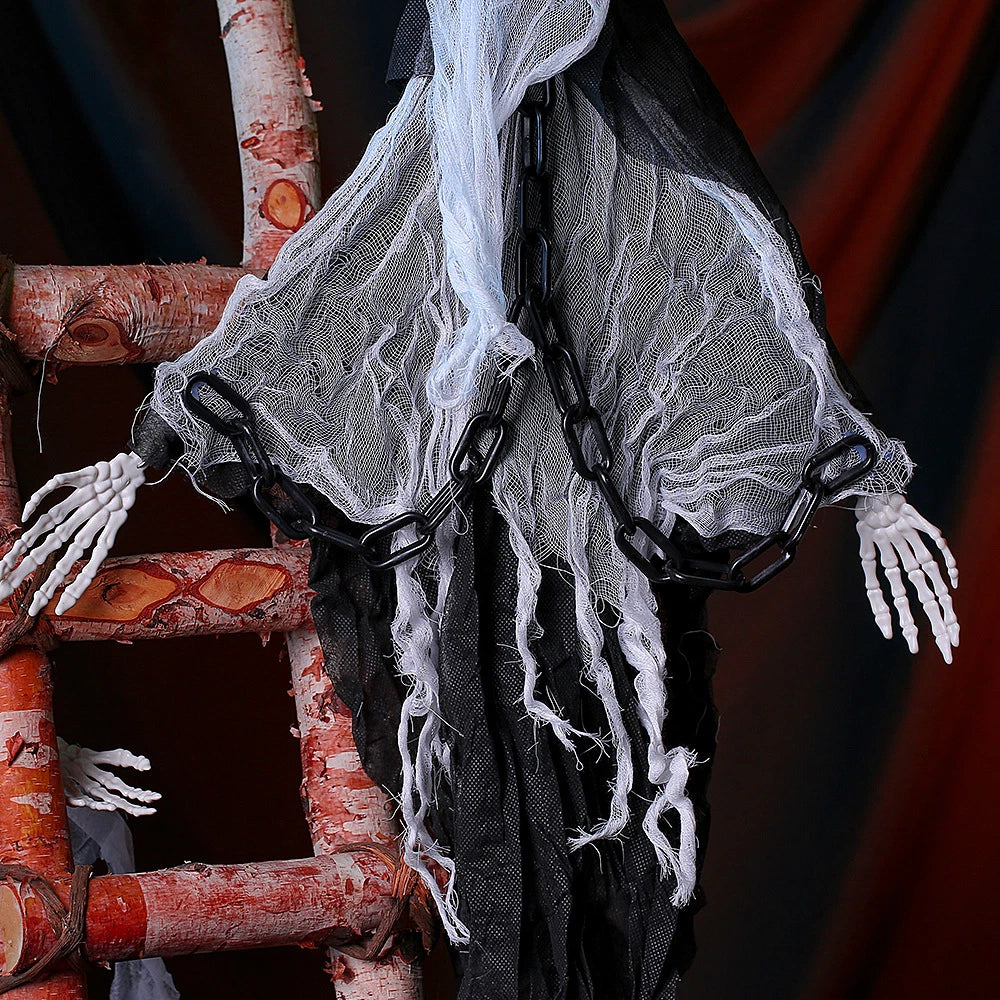 Faceless Ghost Light Up Animatronic Ghost - Halloween Decoration Prop (2 Pack)