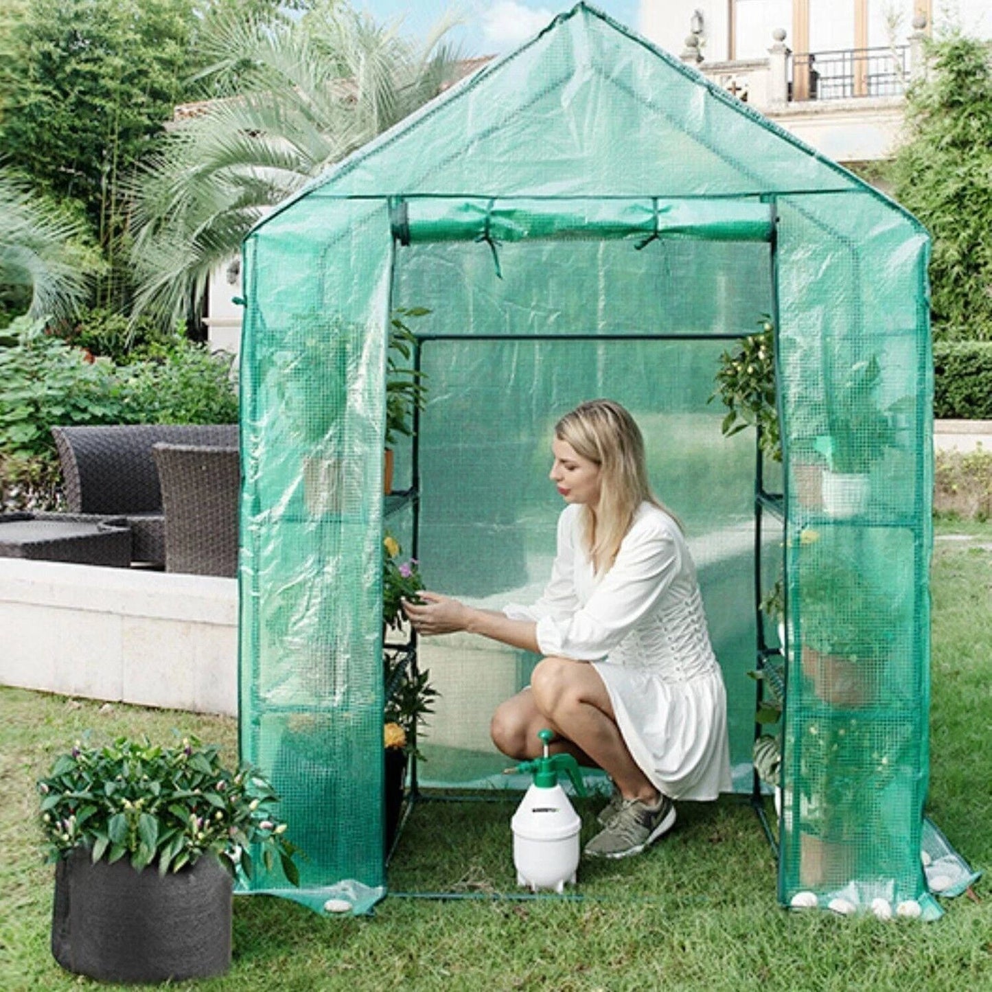 Replacement Spare PE Cover for Walk In Greenhouse Green House Garden
