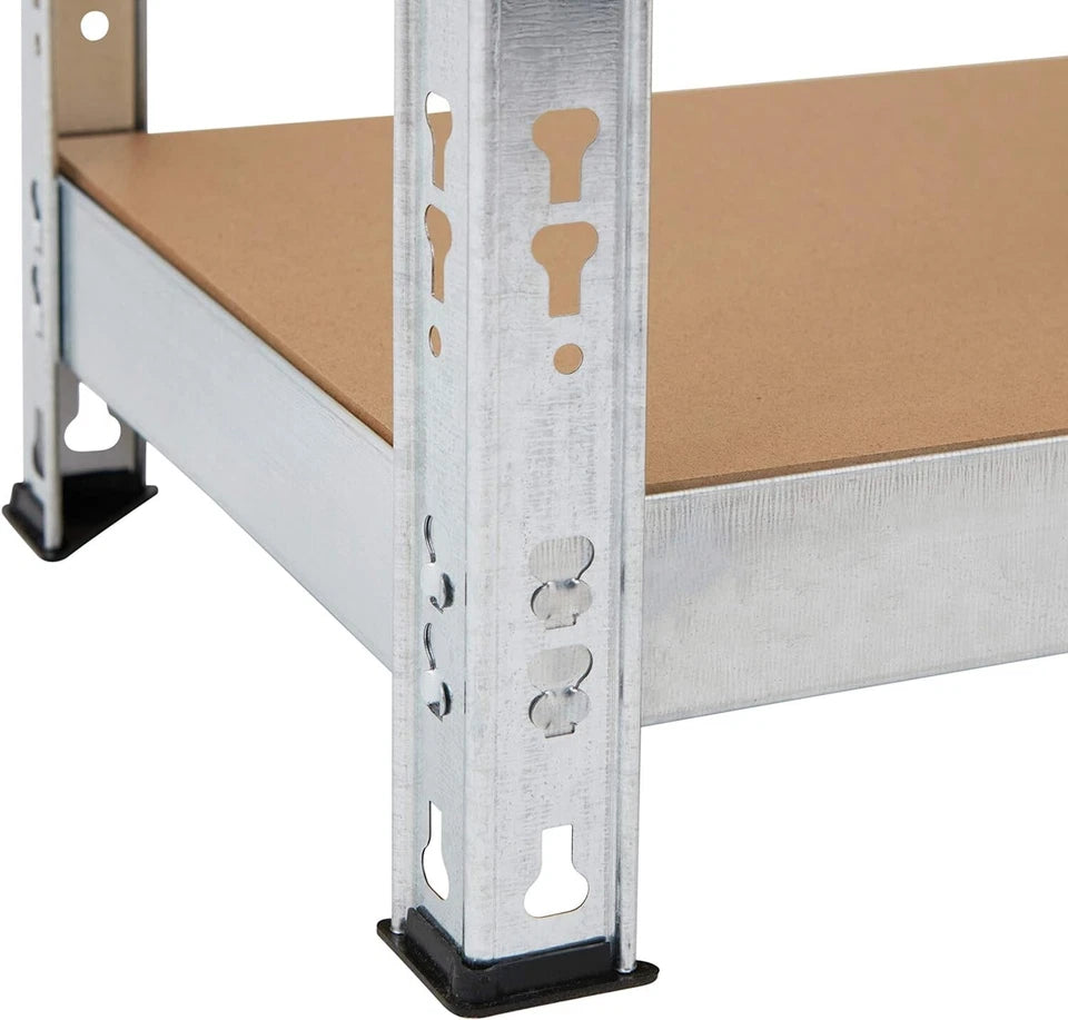 5 Tier Racking Shelf Heavy Duty Garage Shelving Storage Shelves 180x90x30cm