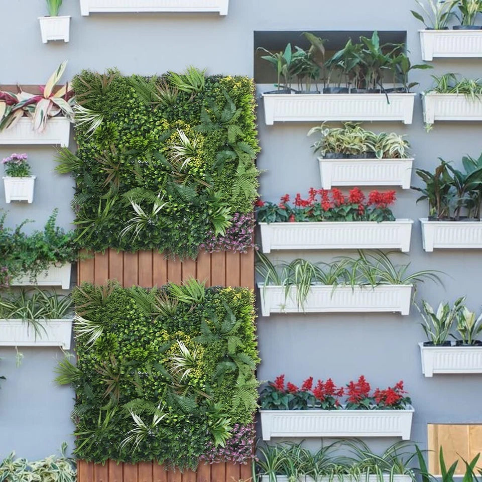 Artificial Green Living Wall Hedge Plant Panel In / Outdoor UV Stable 100x100cm