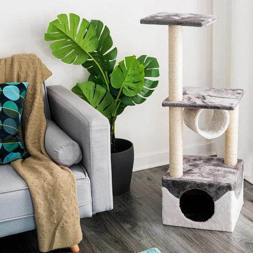Cat Tree Scratching Tower House Activity Center Post Climbing Hammock