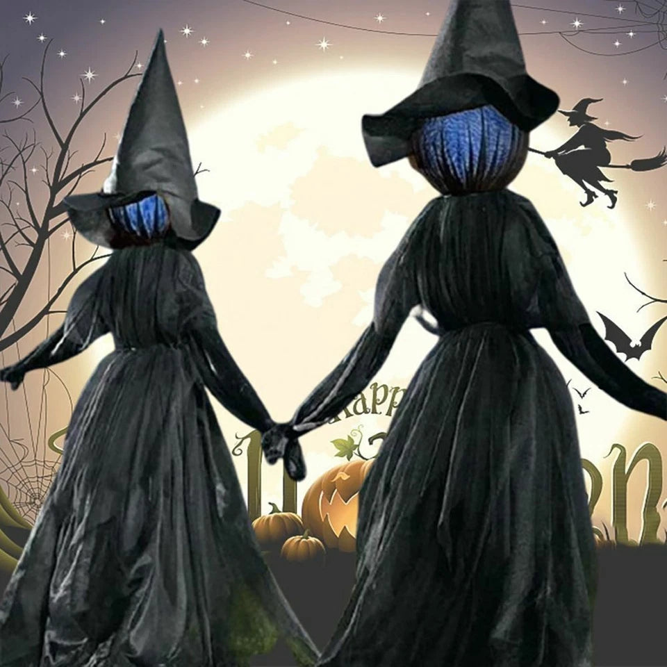 LightUp Witches Screaming Halloween Party Outdoor Decor