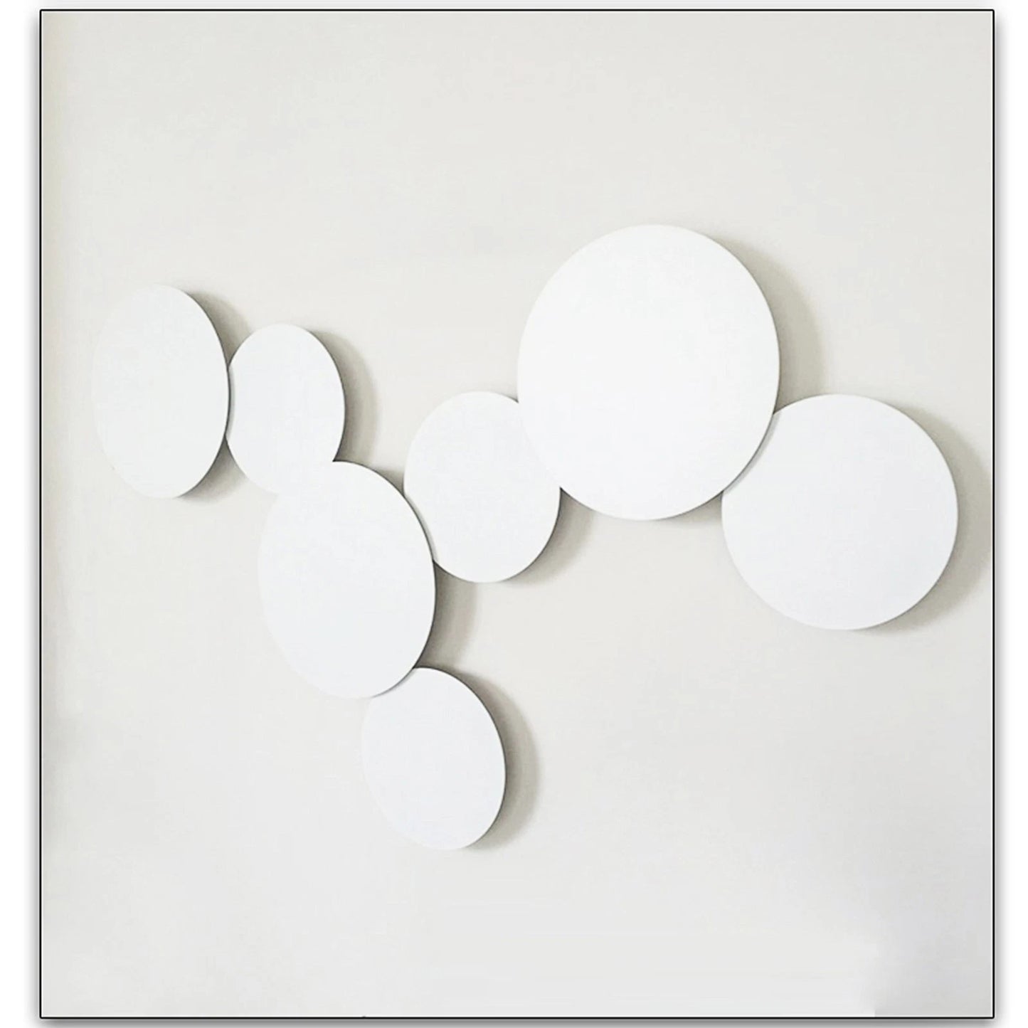 Modern White Metal Circle Round Led Wall Light 7W / 10W