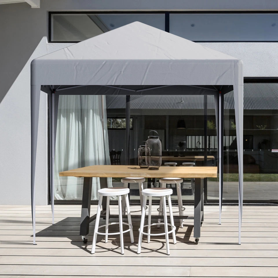 2X2M Pop-up Gazebo with 4 Sides Outdoor Garden Canopy Party Tent