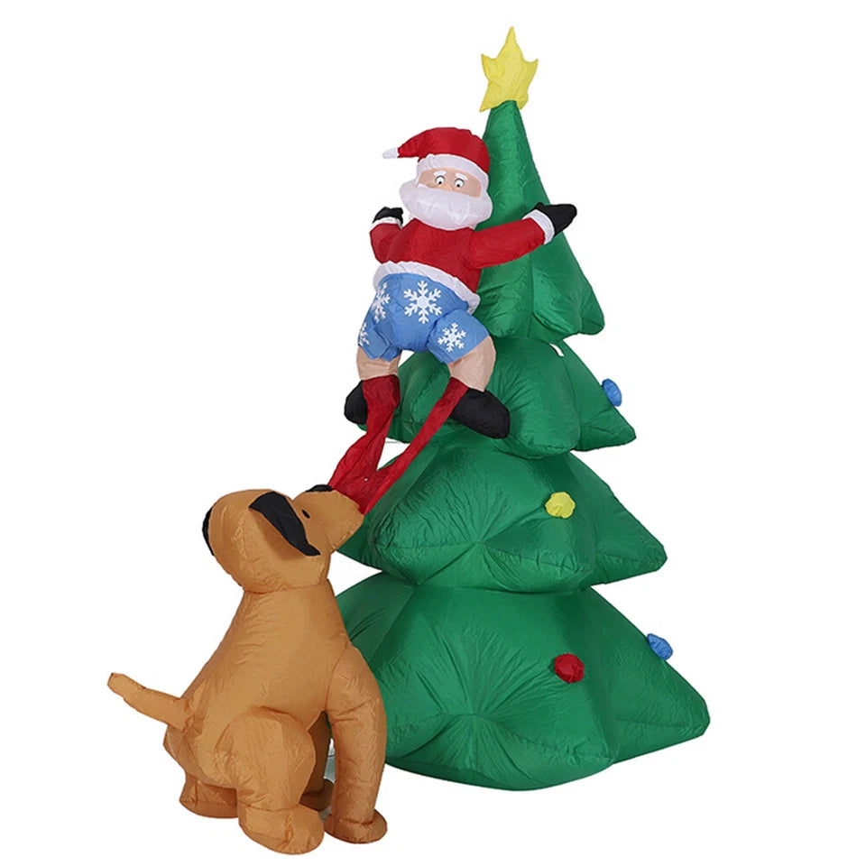 Christmas Inflatable Santa Snowman Christmas Tree Outdoor Decor