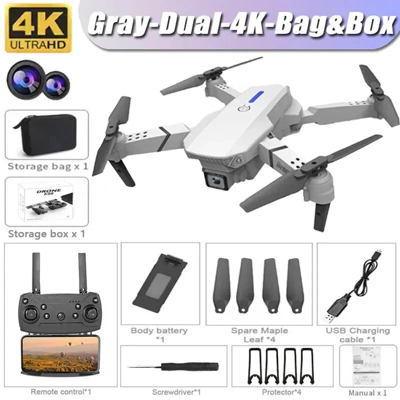 2024 Drone RC Drones Pro 4K HD Camera GPS WIFI FPV Quadcopter Foldable Bag Gifts