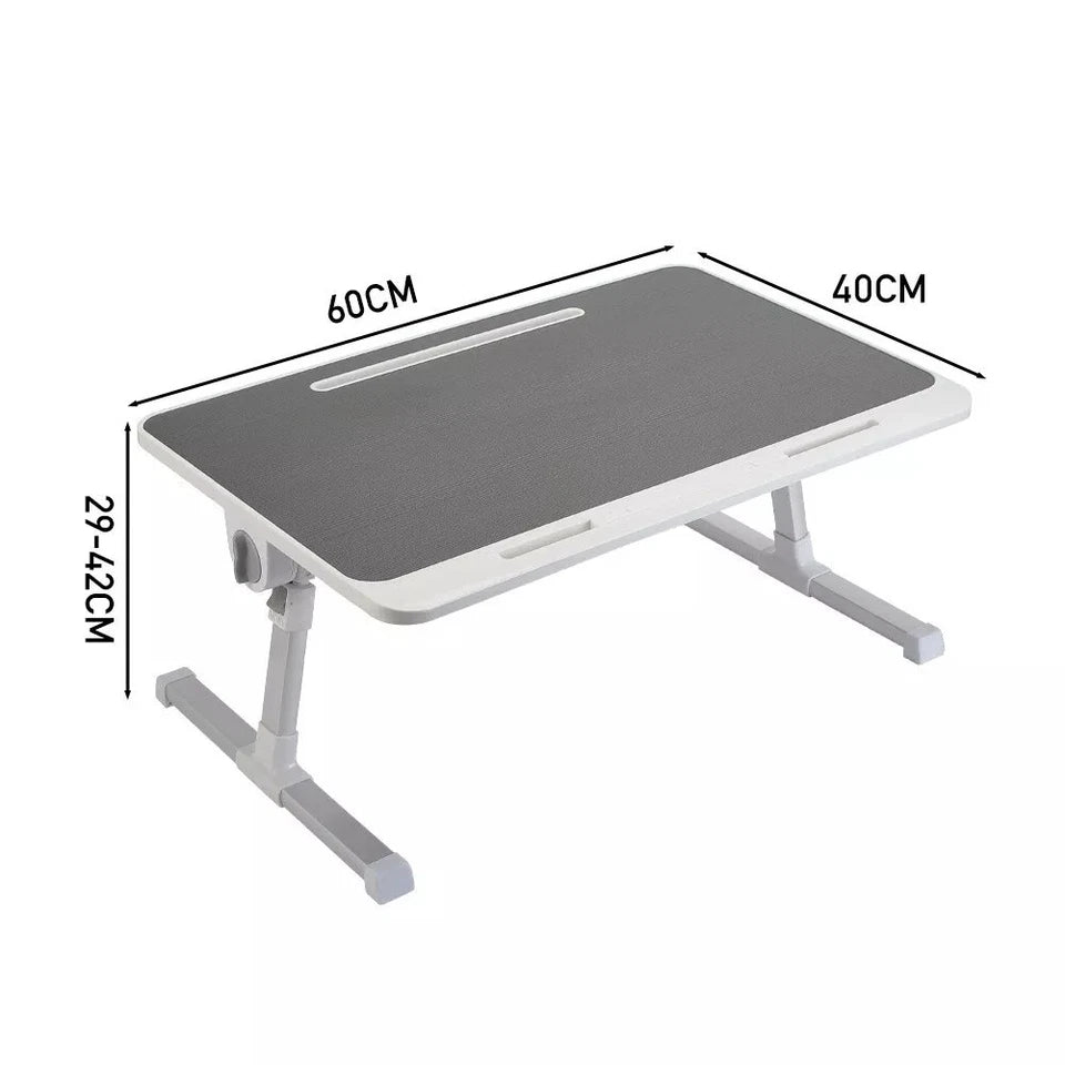 Folding Laptop Table Bed Tray Sofa Lap Desk Note book Stand Adjustable Height UK