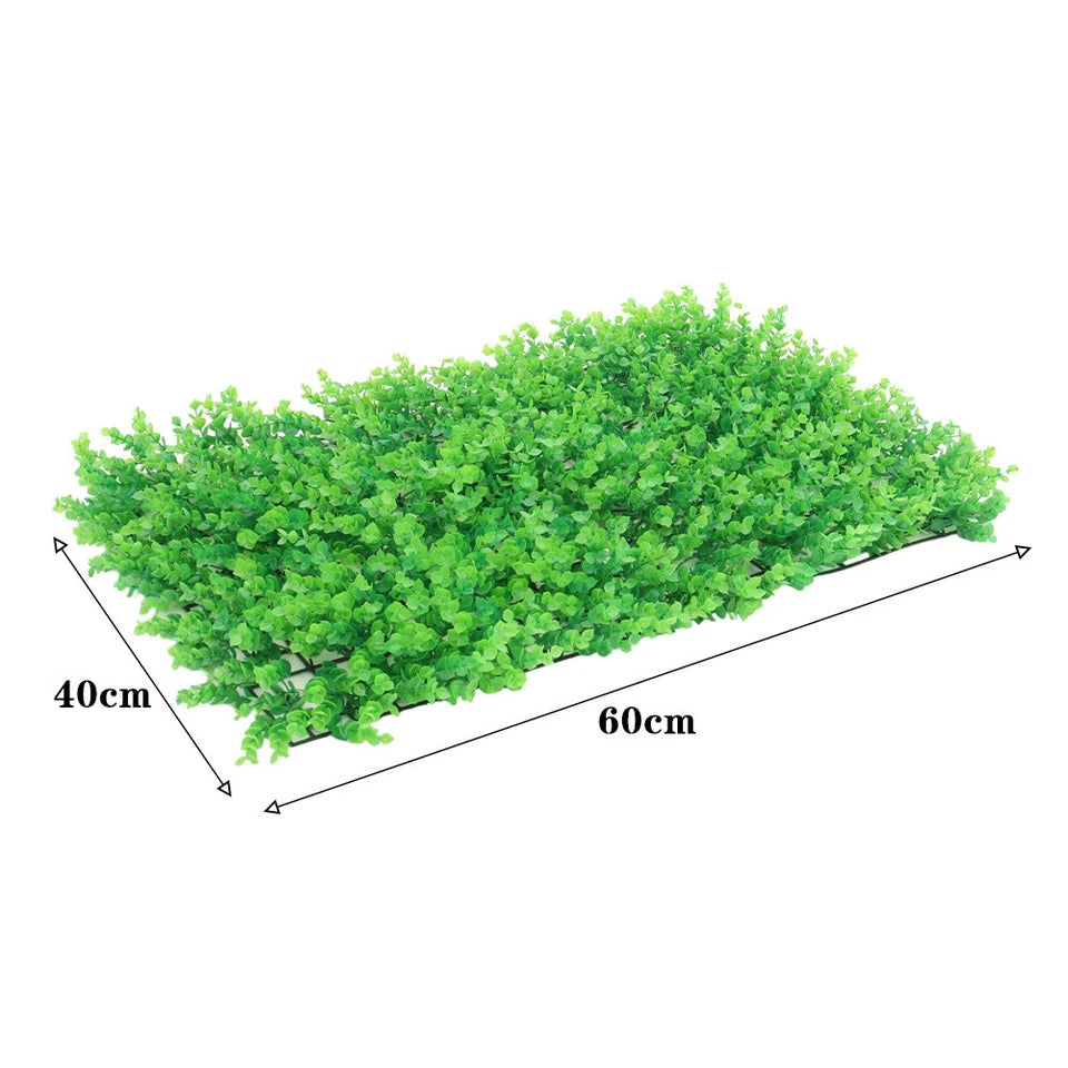 6X Artificial Plant Fence Greenery Wall Hedge Grass Mat Foliage Screen Panels UK