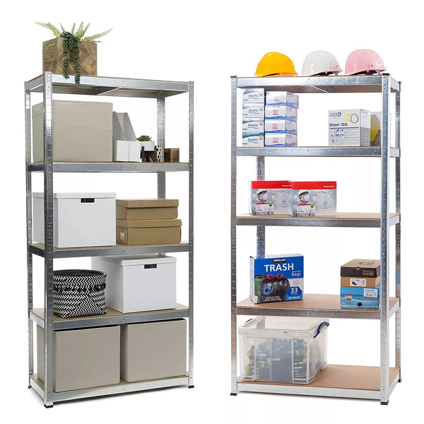5 Tiers Shelving Units Warehouse Racking Shelf Steel Garage Unit 180x100x40CM