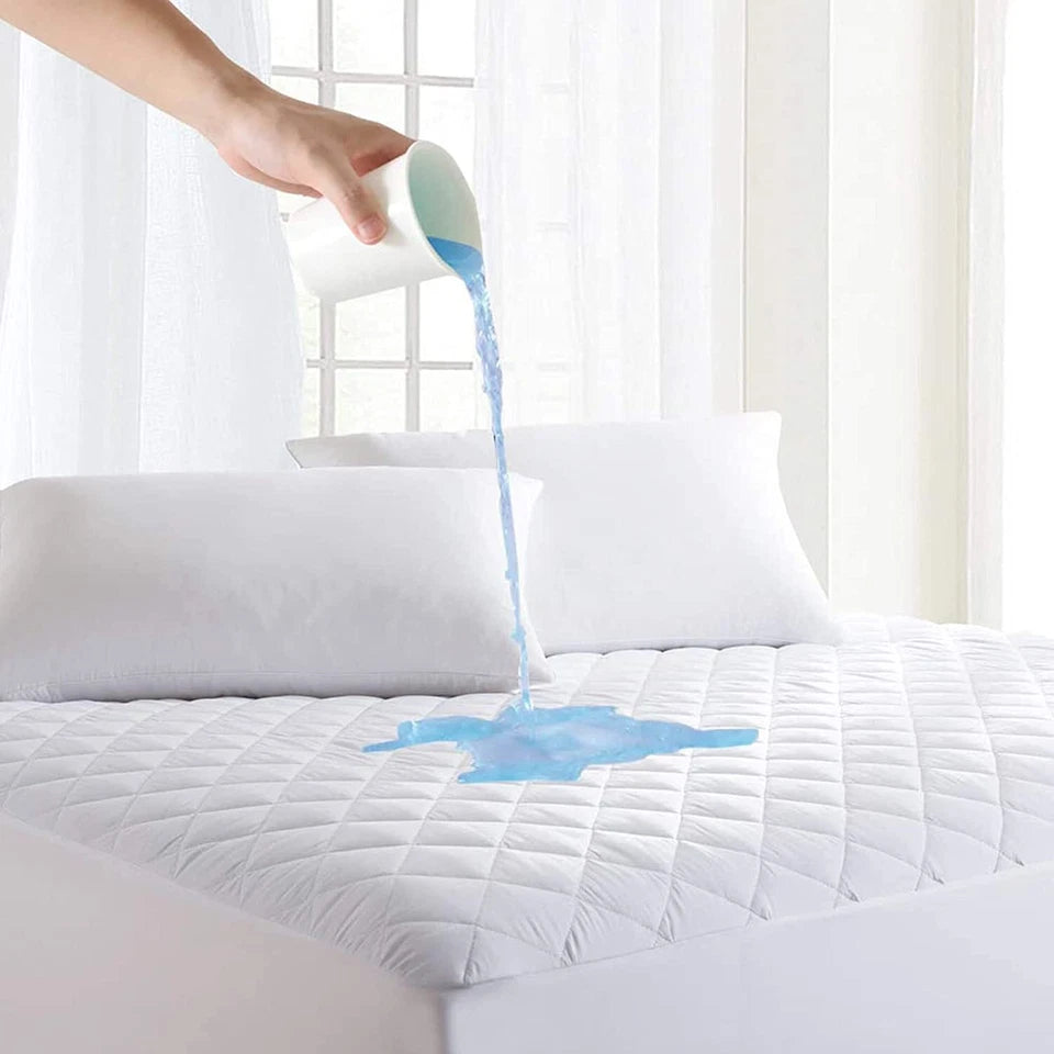 Extra Deep Quilted Water proof Mattress Protector Fitted Bed Cover
