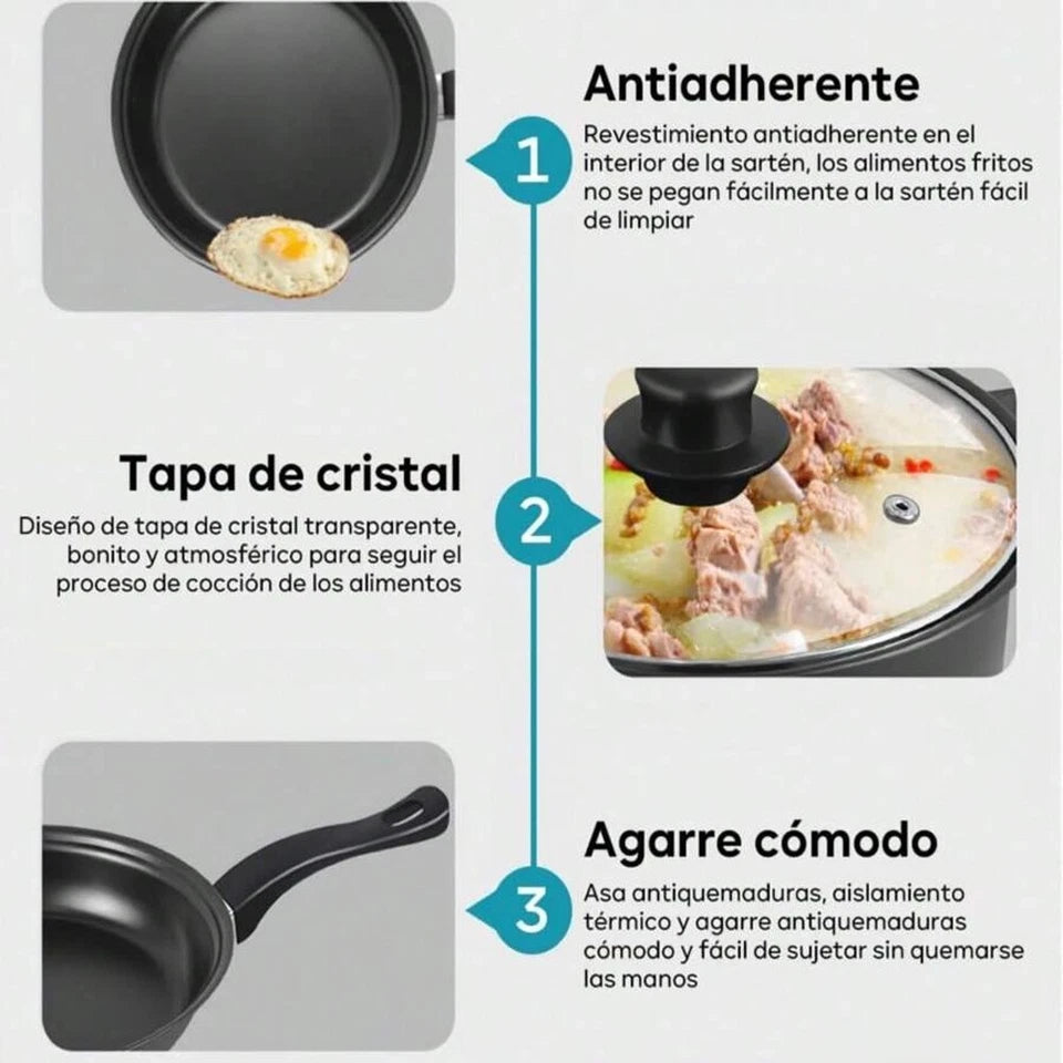 13pcs Cookware Set Pan Pot Non Stick Saucepans Frying Pan Cookware Set Glass Lid