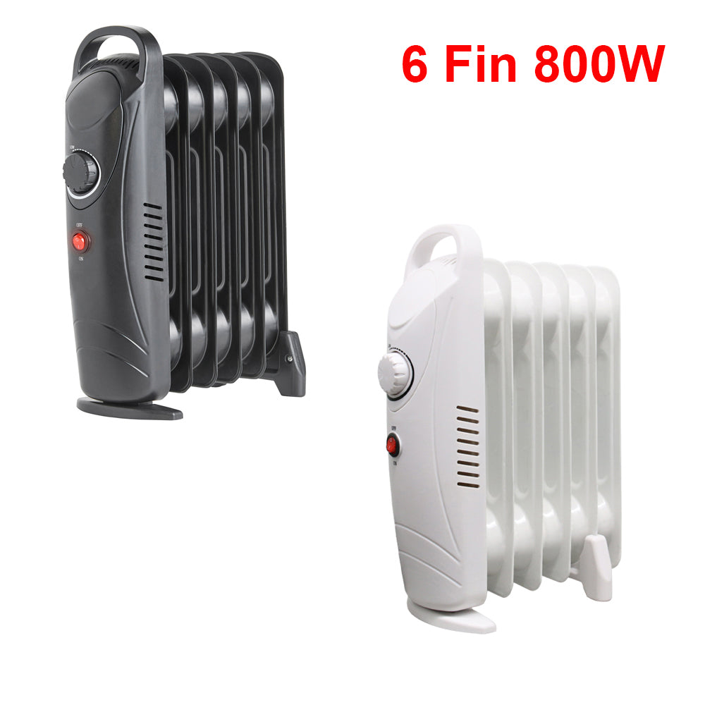 Oil Filled Radiator Portable Electric Heater Thermostat 6 7 9 11 Fin White Black