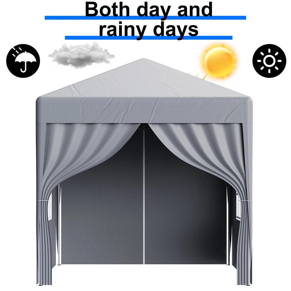 2X2M Pop-up Gazebo with 4 Sides Outdoor Garden Canopy Party Tent