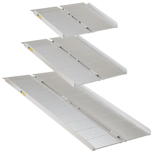 2ft/3ft/5ft Folding Portable Wheelchair Ramp Mobility Scooter Home/Car Threshold