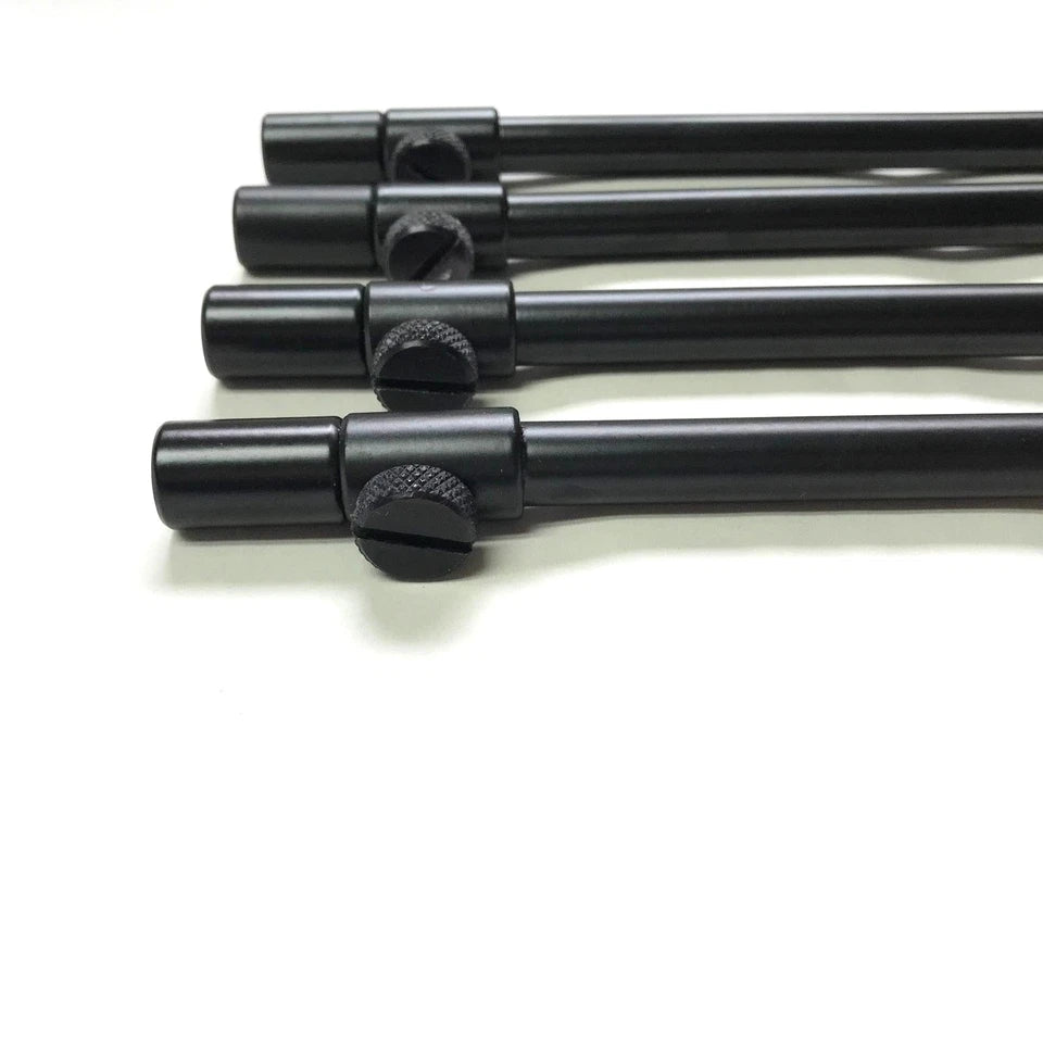 4 x 30-50cm Black Carp Coarse Aluminium BankSticks Bank Sticks Fishing Lidsters