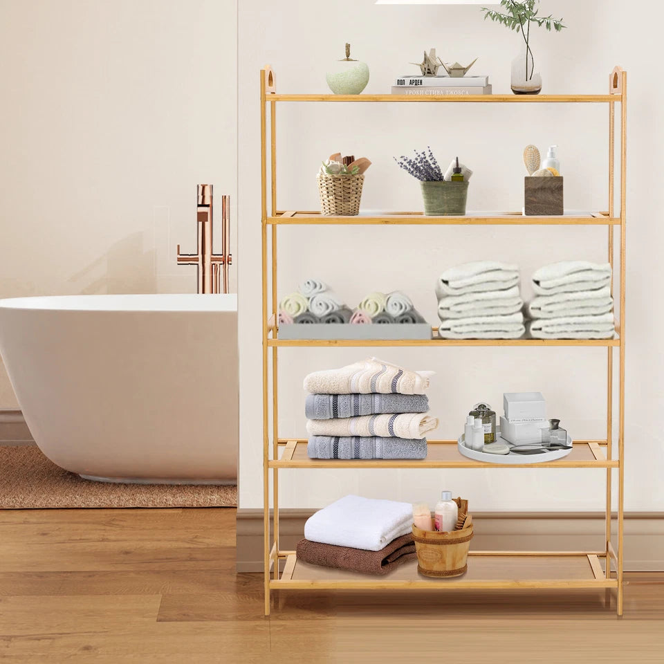 5 TIERS BAMBOO SHOE RACK