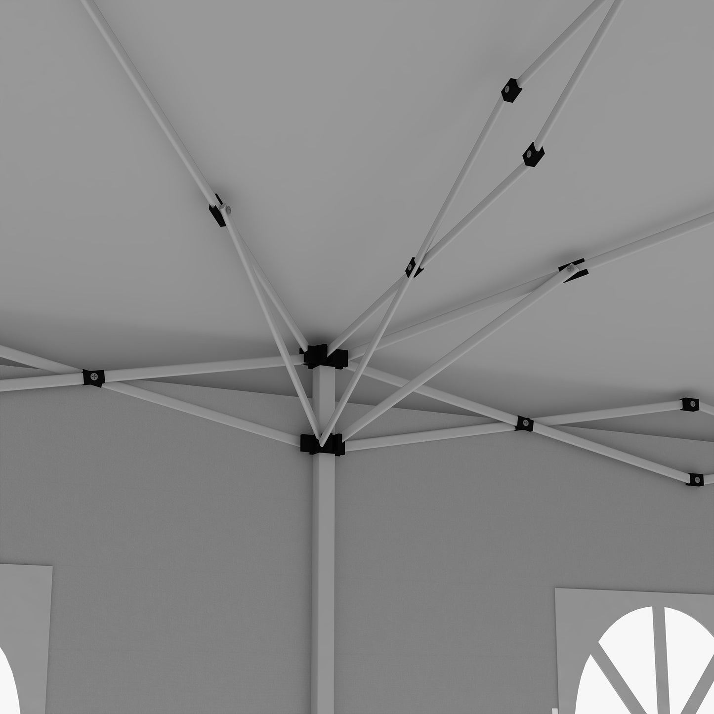 3x6m Popup Garden Heavy Duty Gazebo Marquee Party Tent Canopy with 6 Side Walls