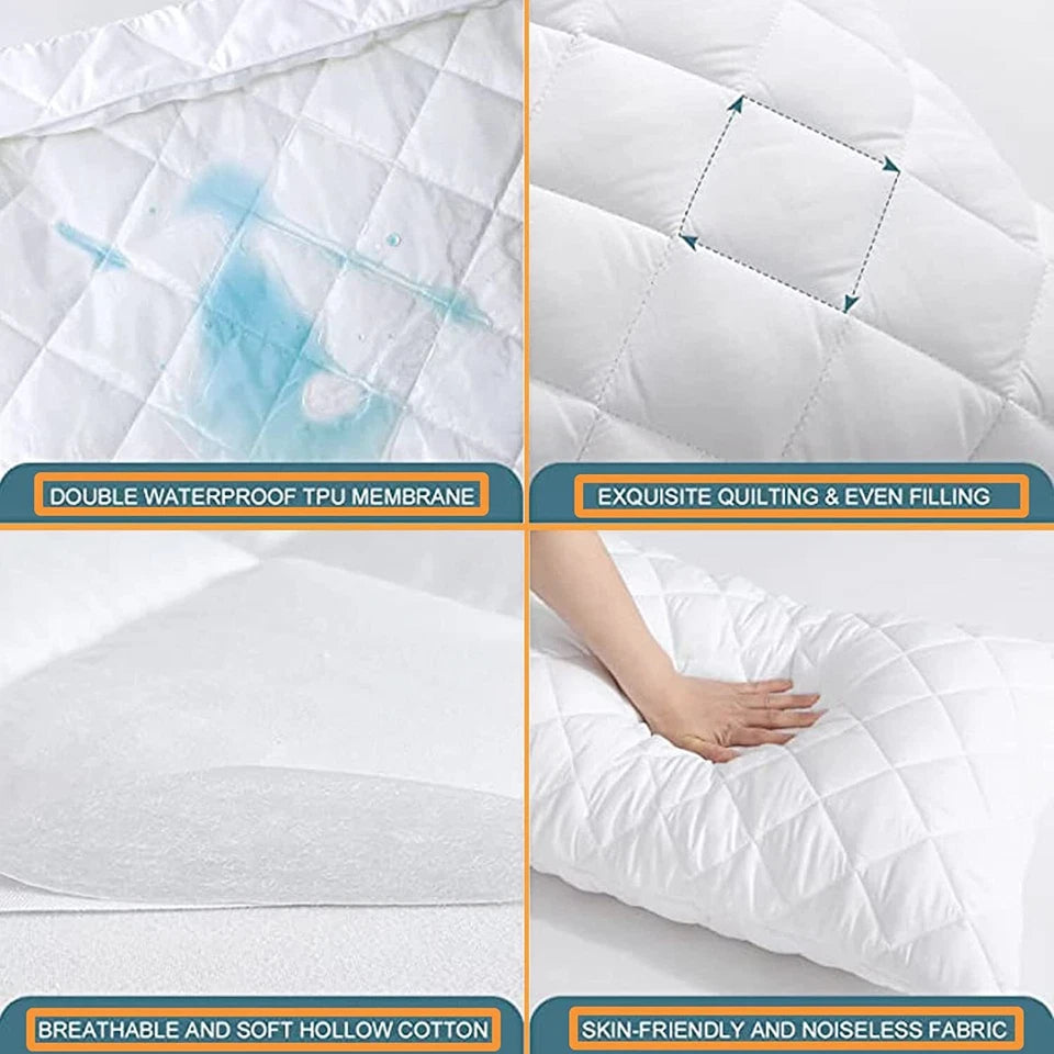Extra Deep Quilted Water proof Mattress Protector Fitted Bed Cover