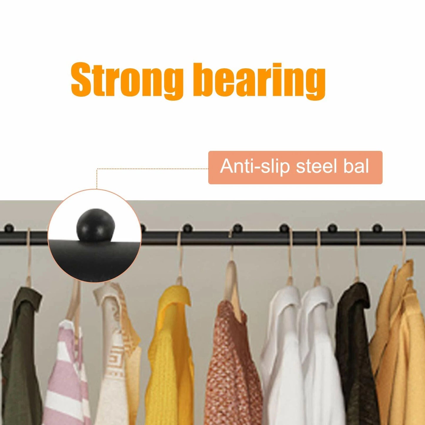 Heavy Duty Metal Clothes Rail Rack Garment Hanging Display Stand Storage Shelf