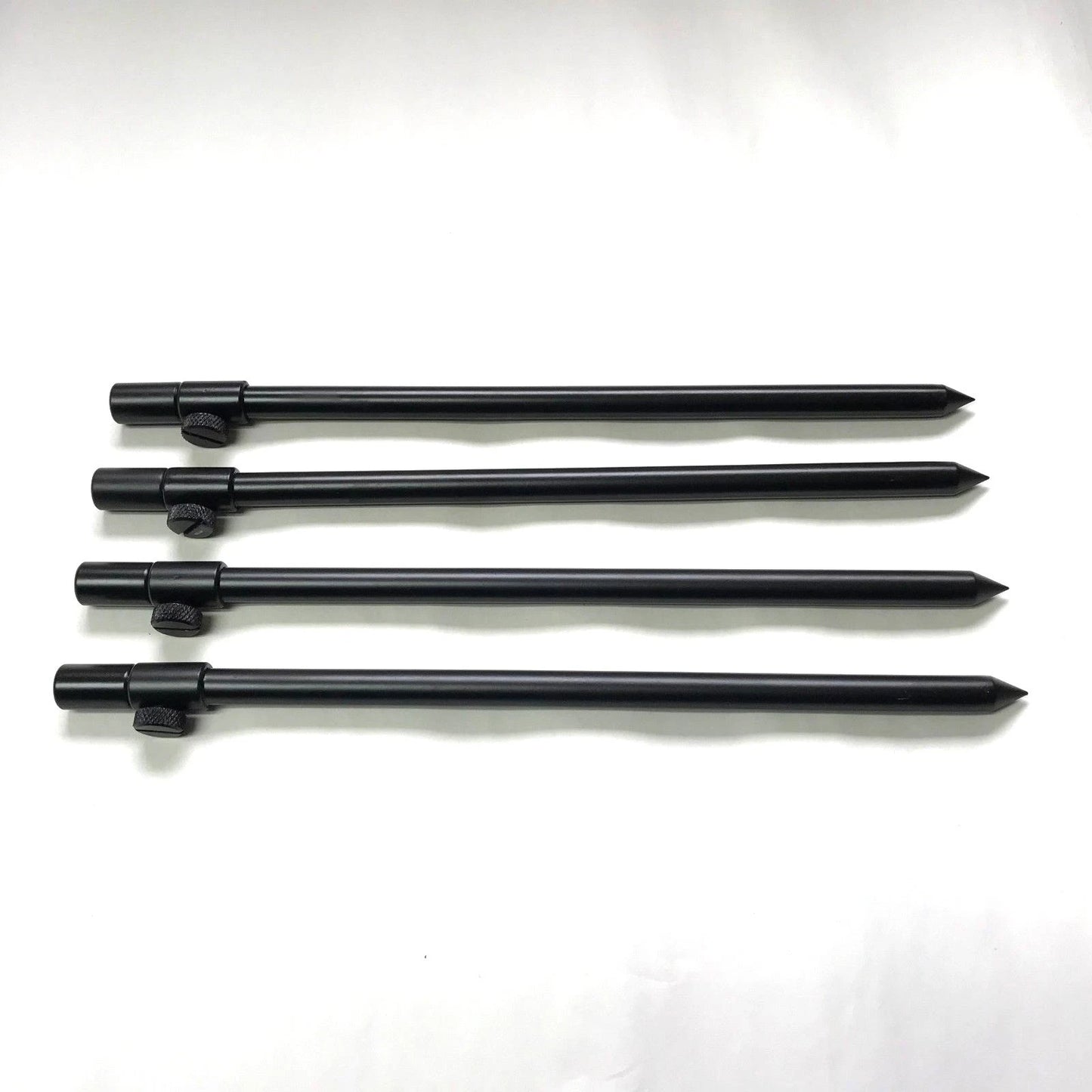 4 x 30-50cm Black Carp Coarse Aluminium BankSticks Bank Sticks Fishing Lidsters