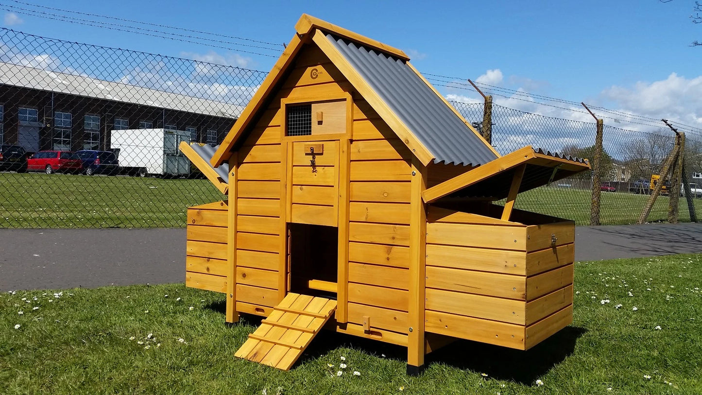 CHICKEN COOP RUN HEN HOUSE POULTRY ARK HOME NEST BOX COOPS RABBIT HUTCH PLASTIC