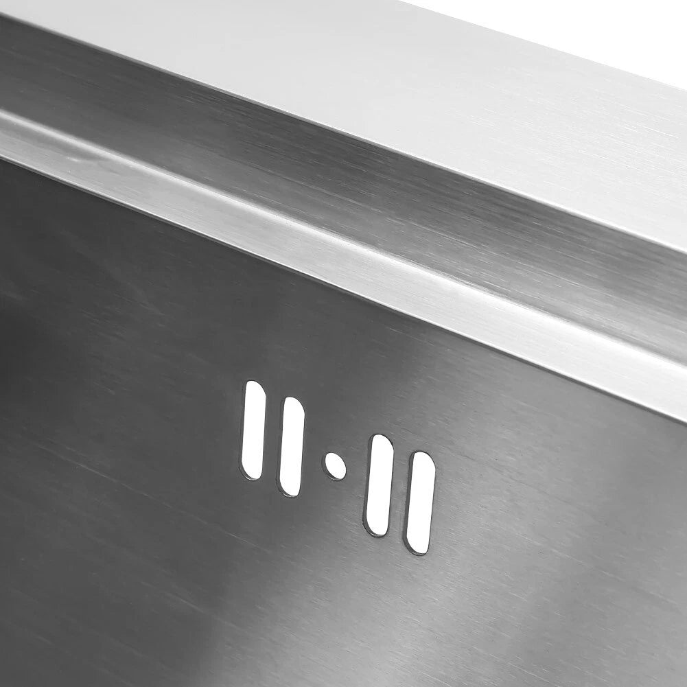 1.0 Bowl Stainless Steel Inset Kitchen Sink With Left Hand Drainer Free Waste