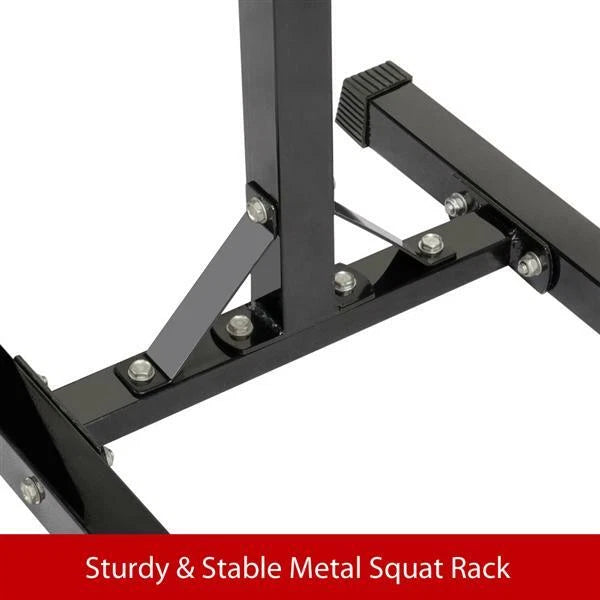 Squat Racks Barbell Rack Stand Adjustable Olympic Weight Bench Press Home Gym