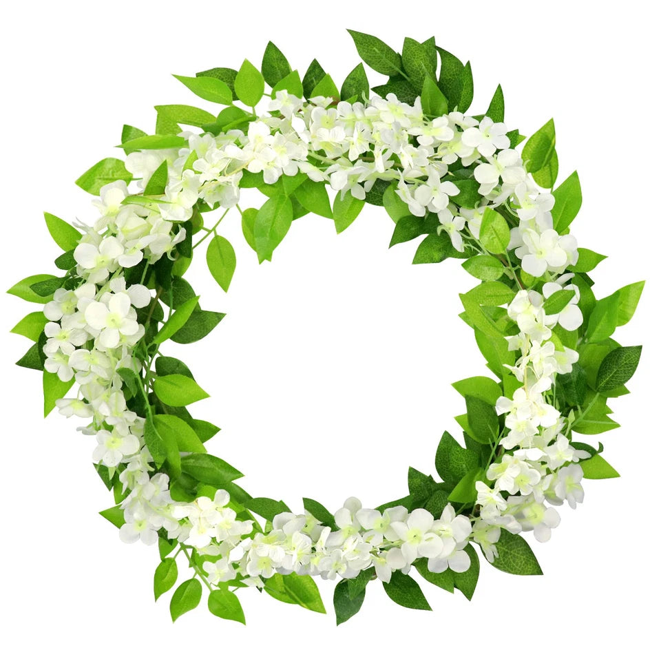 2X7FT Artificial Wisteria Vine Garland Foliage Flower Plant Trailing Home Decor