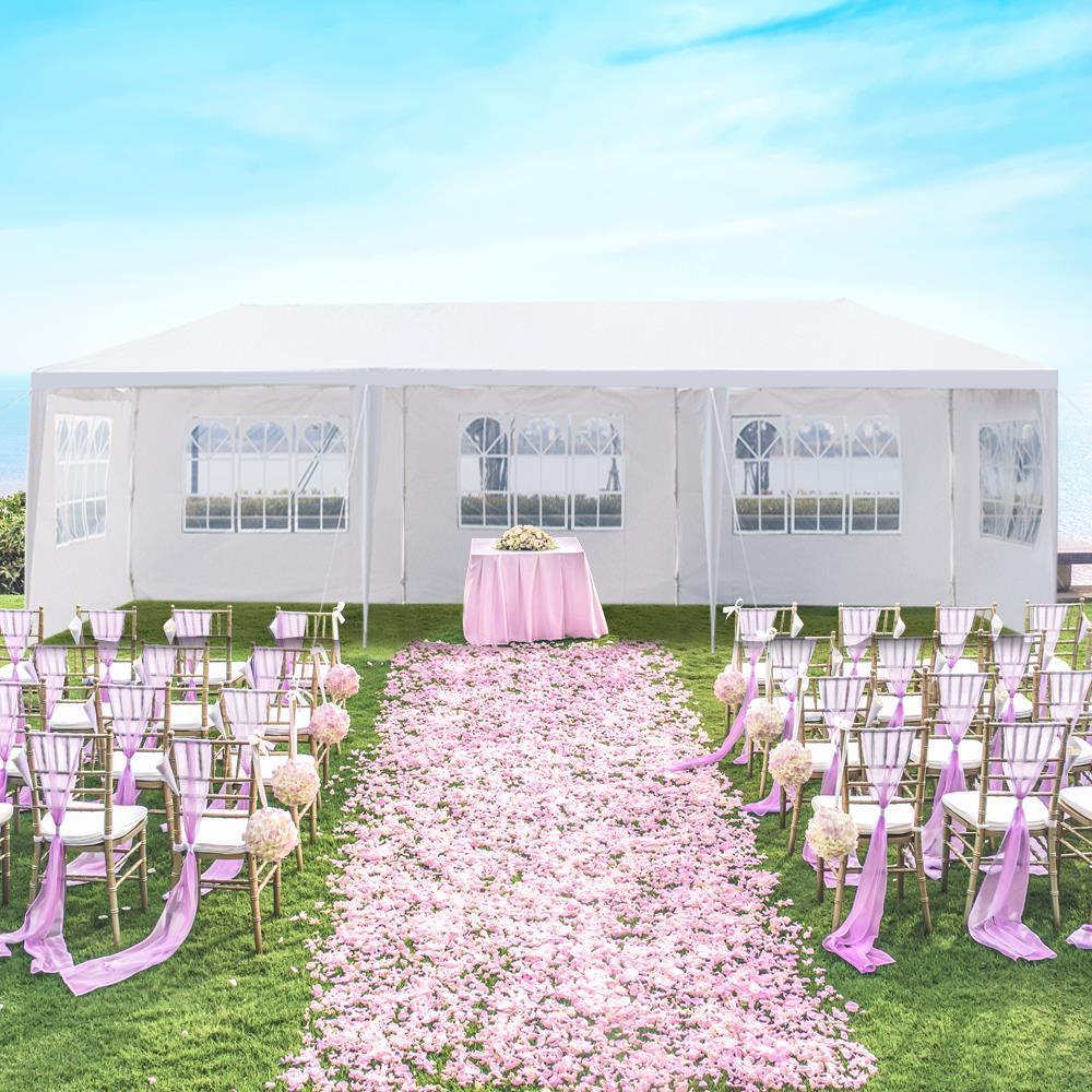 3x9m Outdoor Garden Gazebo Wedding Party Tent Canopy Marquee