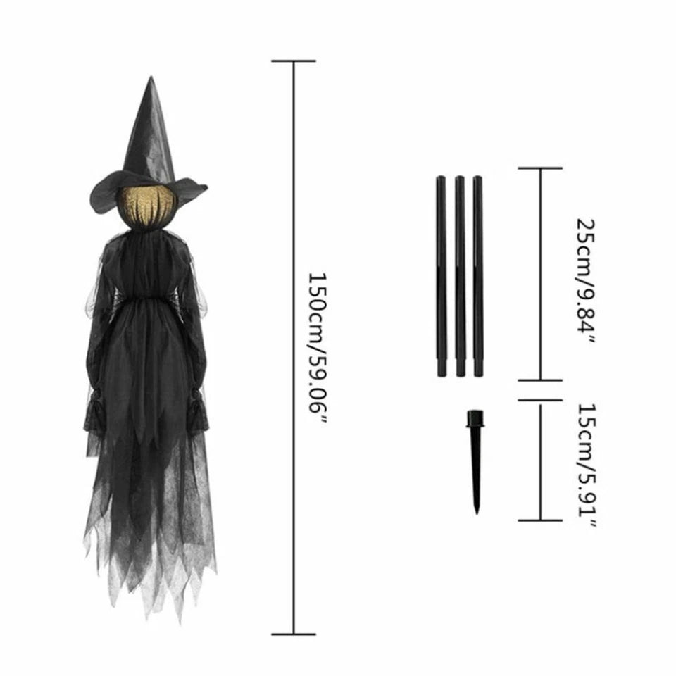 LightUp Witches Screaming Halloween Party Outdoor Decor