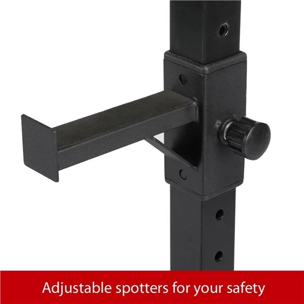 Squat Racks Barbell Rack Stand Adjustable Olympic Weight Bench Press Home Gym