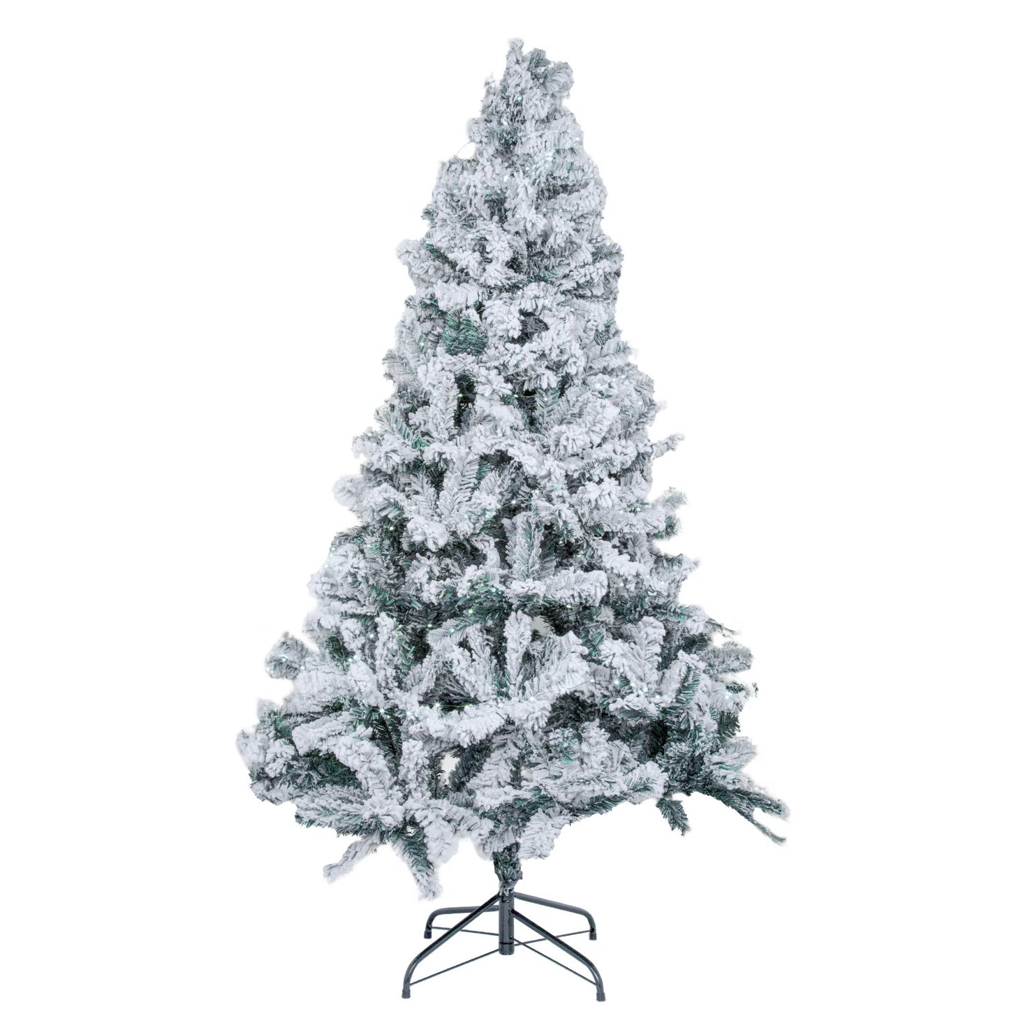 5/6FT Snow Flocked Christmas Tree Bushy Branch Xmas Home Decoration In&Outdoor
