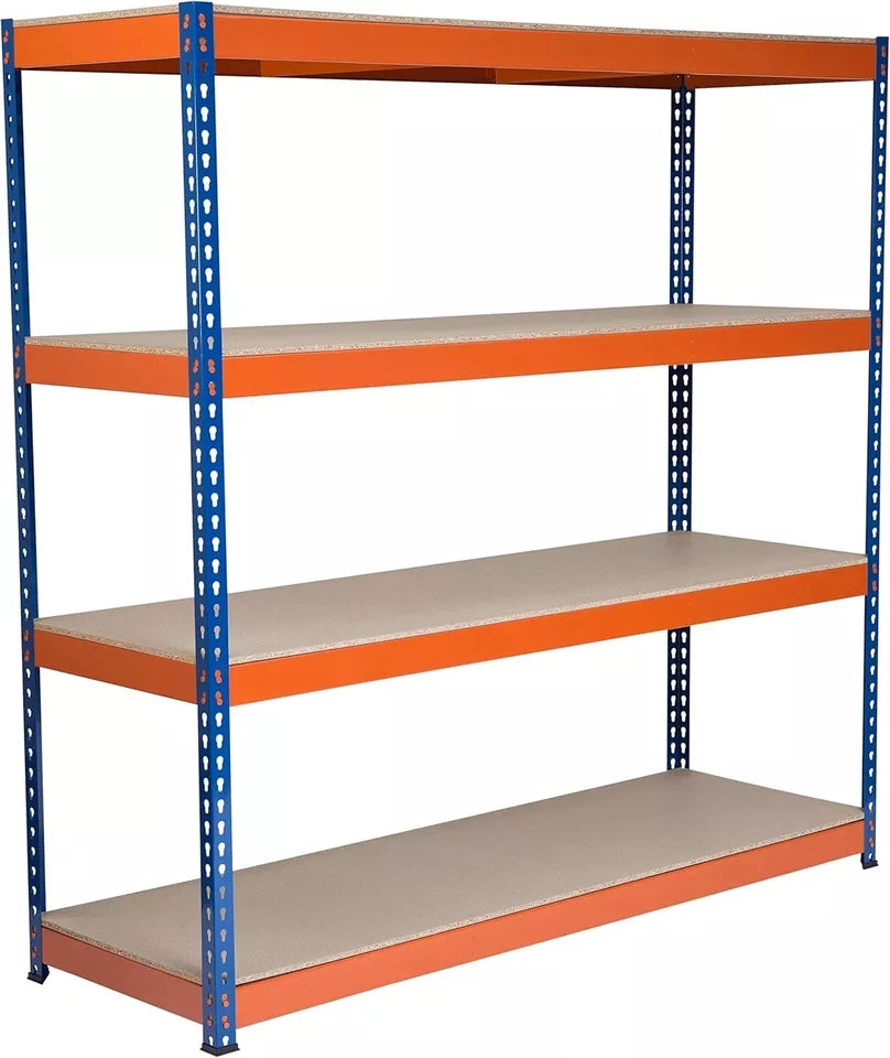 4/5 Tier Heavy Duty Warehouse Racking 180x180x60cm Garage Shelving Metal Shelf Unit
