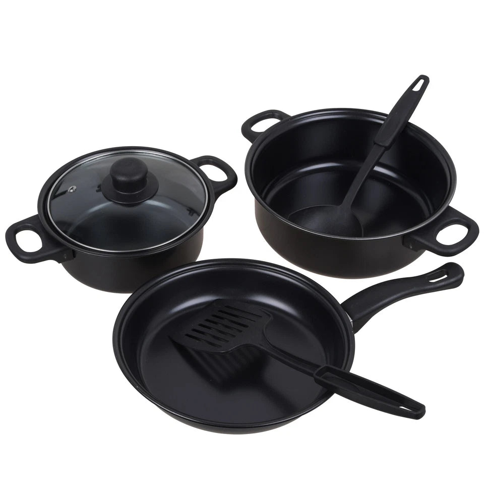 13pcs Cookware Set Pan Pot Non Stick Saucepans Frying Pan Cookware Set Glass Lid
