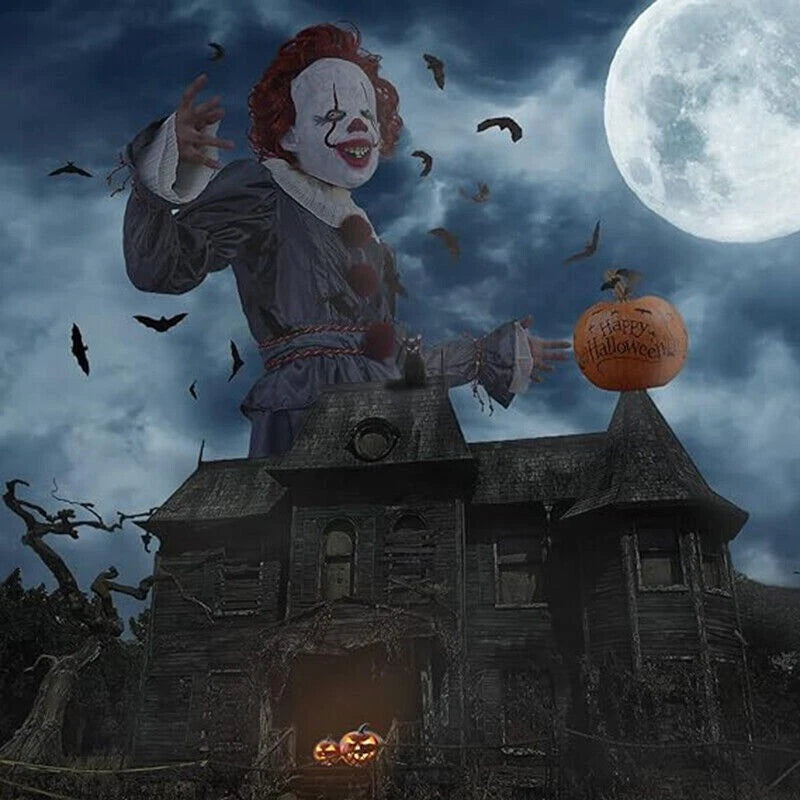 Adult Pennywise Clown Costume Halloween Cosplay Suit Outfit Fancy ( Dress Only)