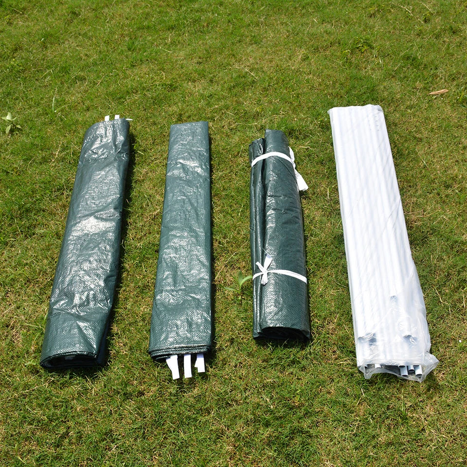 3x3m Waterproof Garden Outdoor PE Gazebo Marquee Canopy Party Tent
