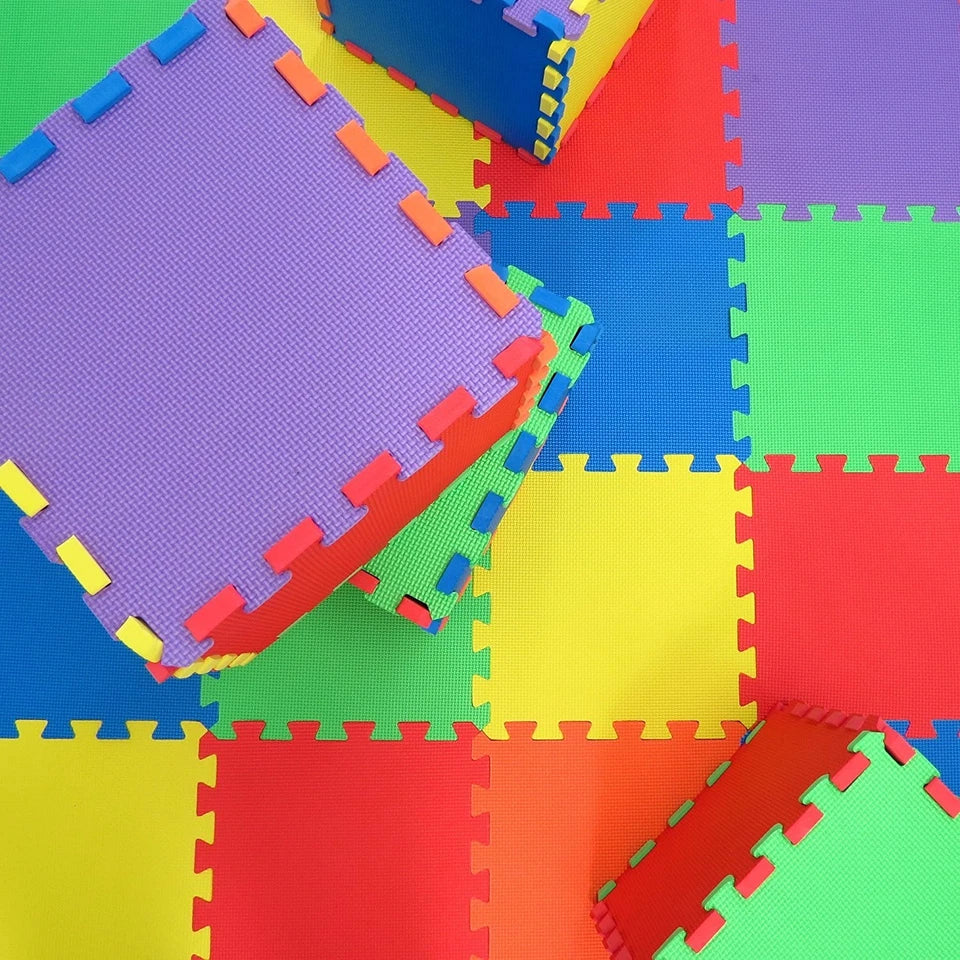 Large Eva Foam Mat Soft Floor Tiles Interlocking Play Kids Baby Mats Gym 30x30cm