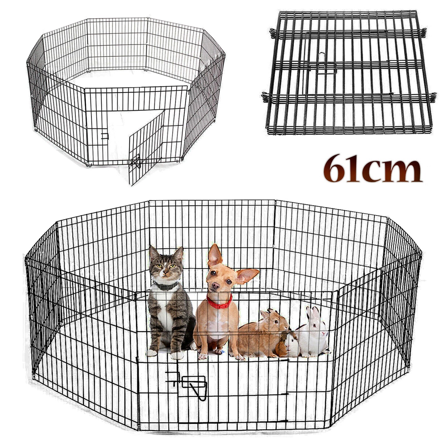Brand New Puppy Cat Rabbit Foldable Playpen Indoor/Outdoor 8 panels