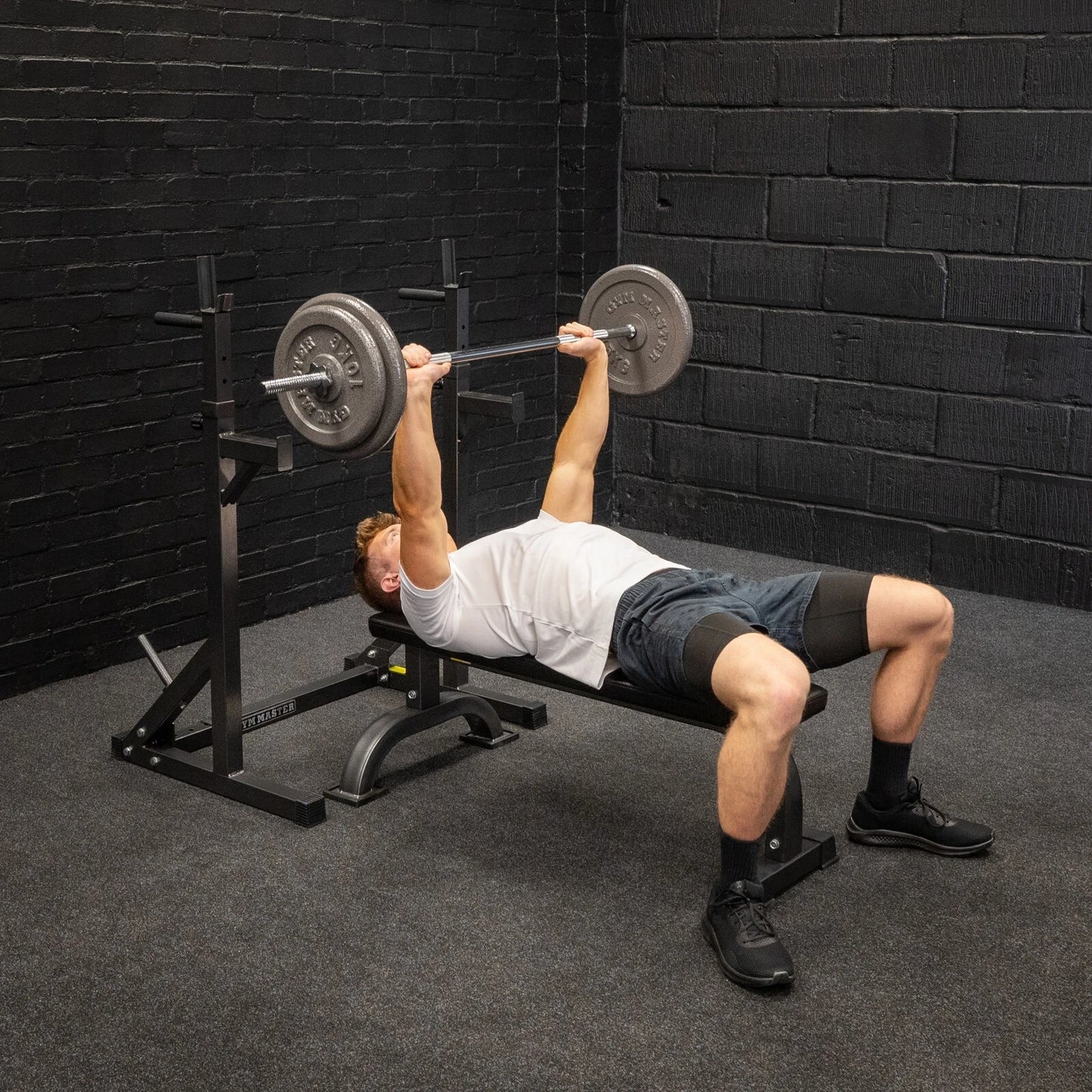 GYM MASTER Adjustable Squat Dip Rack Weight Lifting Stand Power Cage Frame