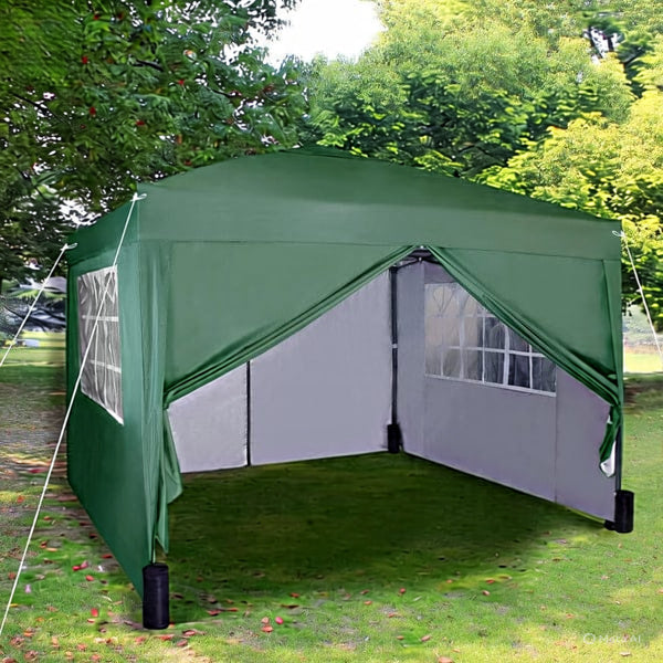 3x3m Pop up Heavy Duty Gazebo With Sides And Weight bags