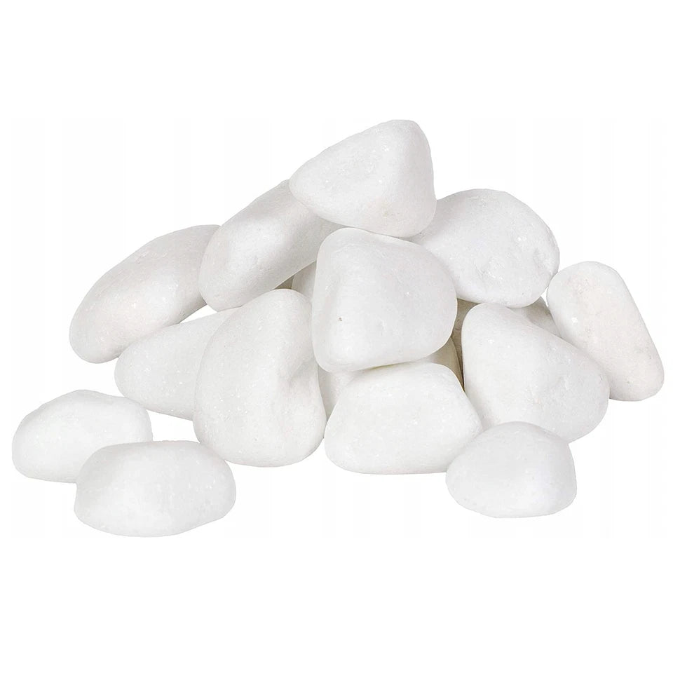 Decorative MARBLE EXTRA WHITE Stones / Pebbles HOME & GARDEN AQUARIUM 20-70 mm