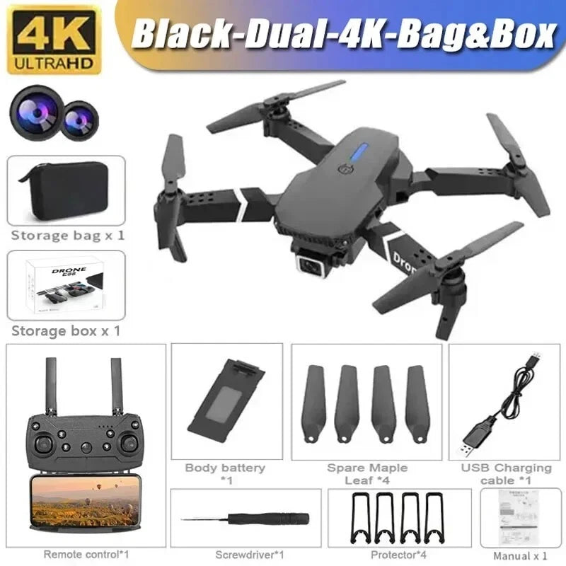 2024 Drone RC Drones Pro 4K HD Camera GPS WIFI FPV Quadcopter Foldable Bag Gifts