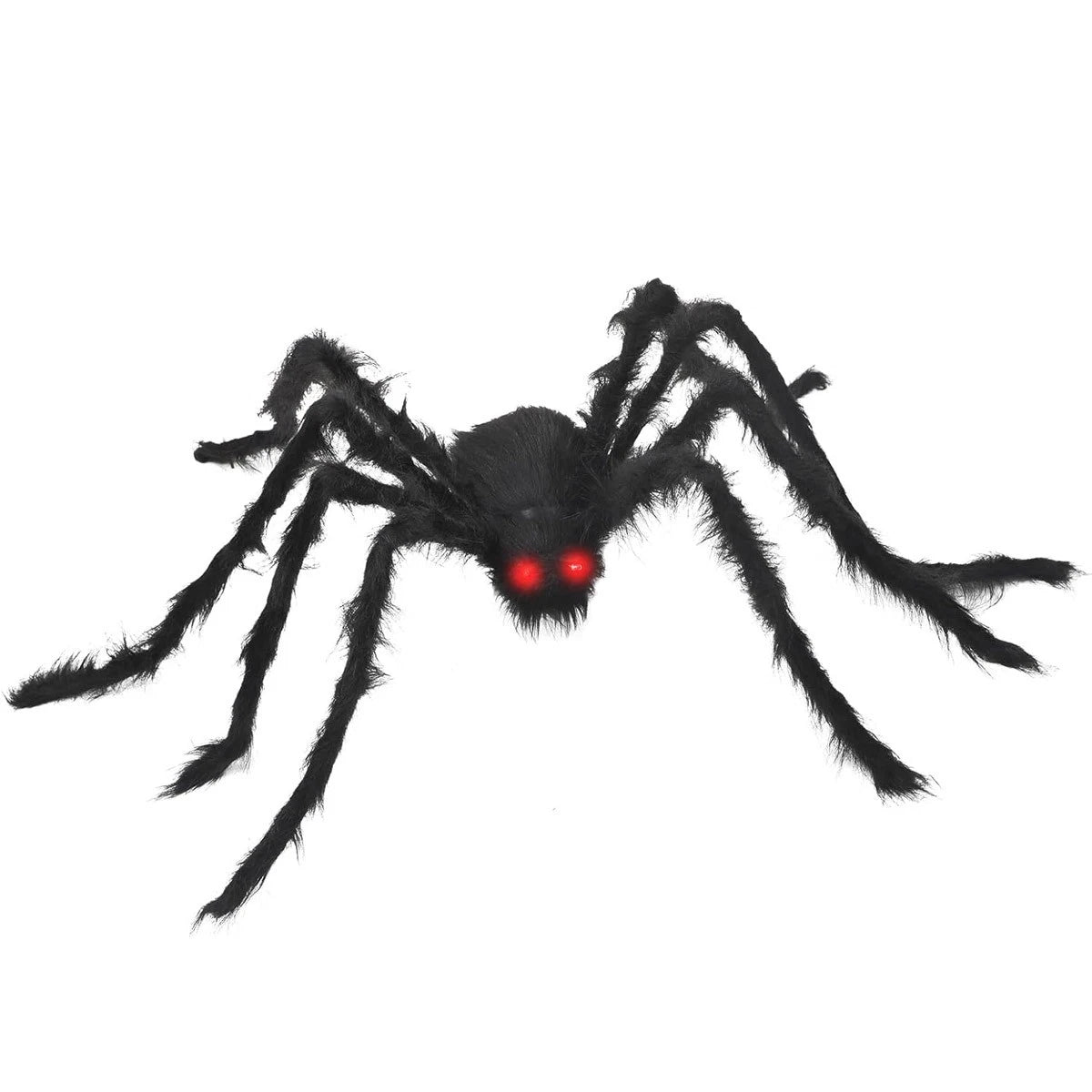 Halloween Prop Spider Decoration 150CM 8 Mode Light Up Giant Spider, Realistic