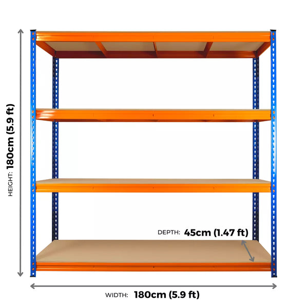 Warehouse Racking Garage Shelving Shelf 180x180x45 350kg Clearance Heavy Duty