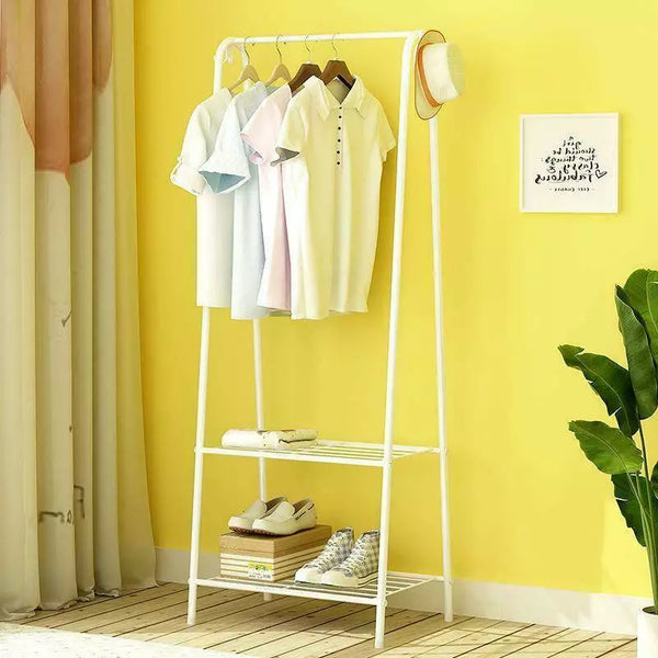 Metal Clothes Rail Hanging Rack Garment Display Stand Storage Shelf