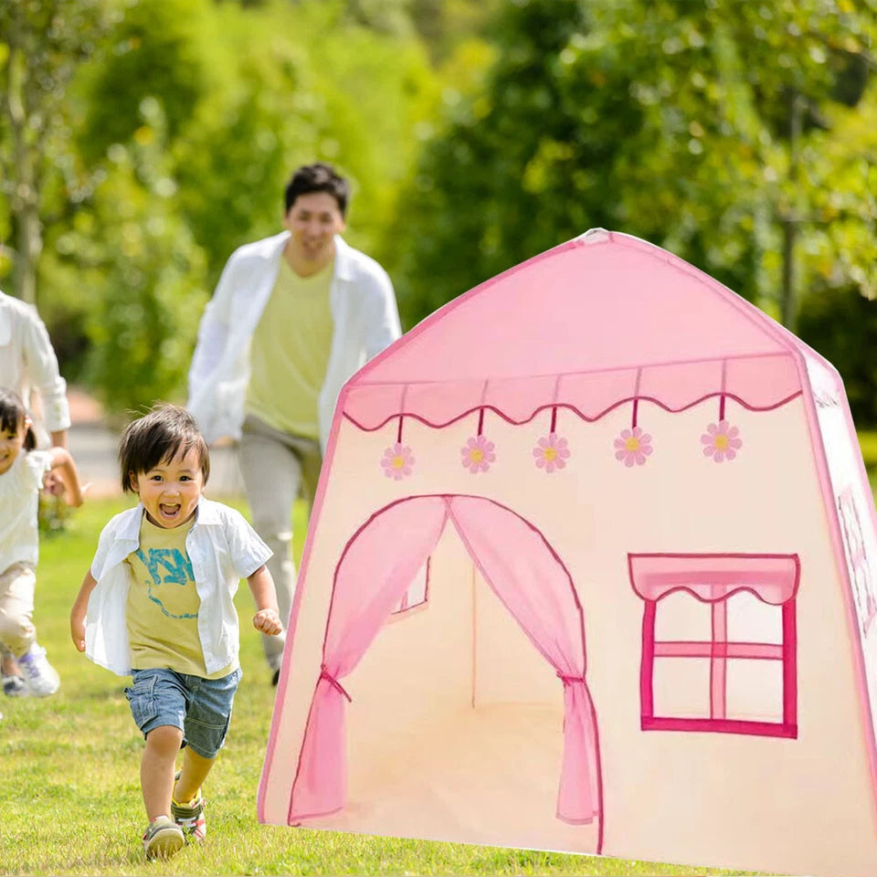 Kid Tent with Lights - Kids Play Tents Tents Pink Girls Toy House Gift