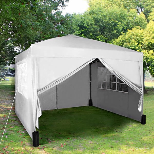 3x3m Pop up Heavy Duty Gazebo With Sides And Weight bags